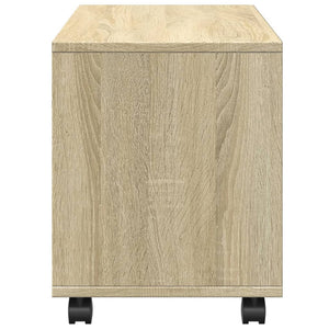 vidaXL Mobiletto con Ruote Rovere Sonoma 72x33x42,5 cm in Truciolato