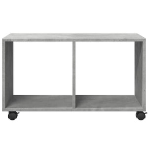 Mobiletto con Ruote Grigio Cemento 72x33x42,5 cm in Truciolato 853140