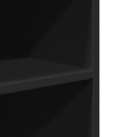 Tavolino con Ruote Nero 55x60x78 cm in Truciolato