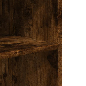 Tavolino con Ruote Rovere Fumo 55x60x78 cm in Truciolato 853159