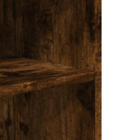 Tavolino con Ruote Rovere Fumo 55x60x78 cm in Truciolato 853159