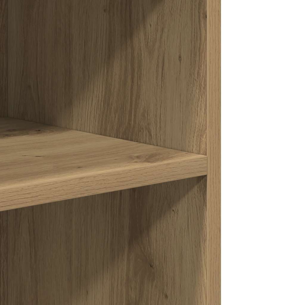 Tavolino con Ruote Rovere Artigianale 55x60x78 cm in Truciolato 853163