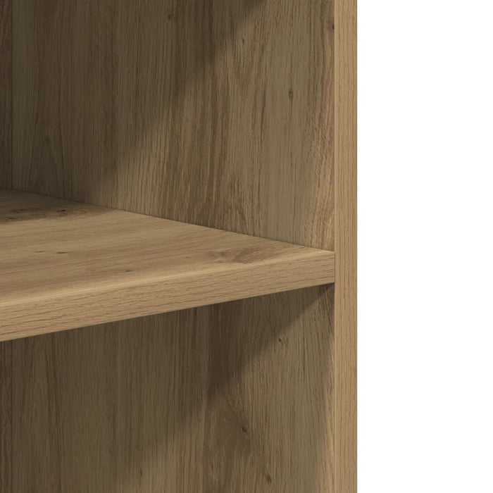 Tavolino con Ruote Rovere Artigianale 55x60x78 cm in Truciolato 853163