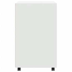 Mobiletto con Ruote Bianco 60x48x81 cm in Truciolato 853164