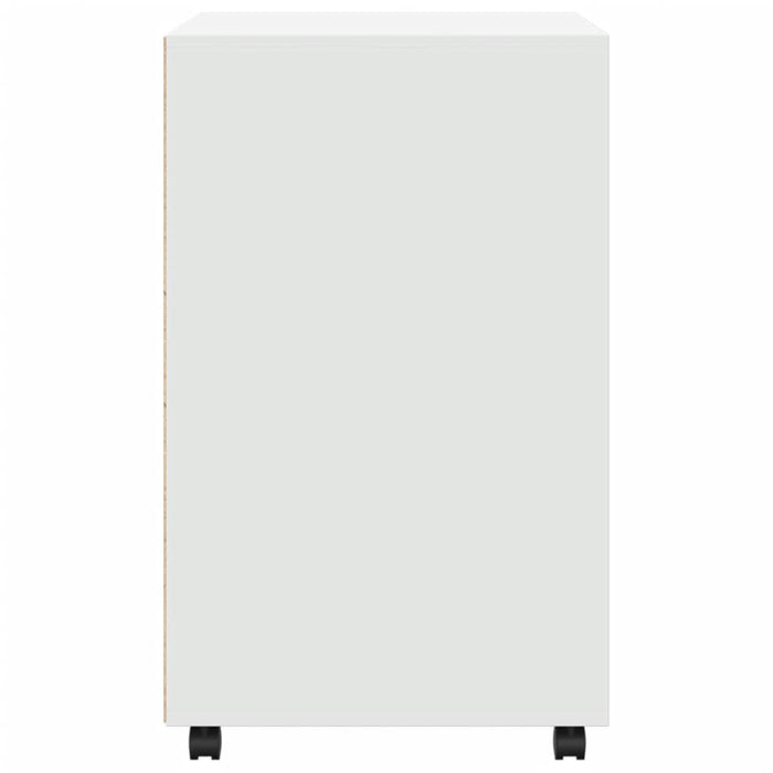 vidaXL Mobiletto con Ruote Bianco 60x48x81 cm in Truciolato