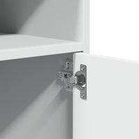 vidaXL Mobiletto con Ruote Bianco 60x48x81 cm in Truciolato