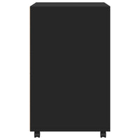 vidaXL Mobiletto con Ruote Nero 60x48x81 cm in Truciolato