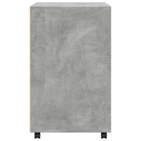 Mobiletto con Ruote Grigio Cemento 60x48x81 cm in Truciolato 853167