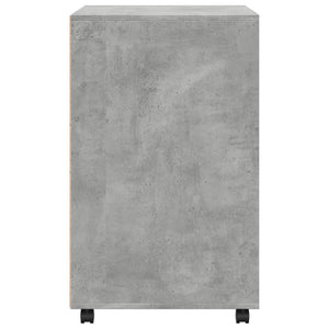 Mobiletto con Ruote Grigio Cemento 60x48x81 cm in Truciolato 853167