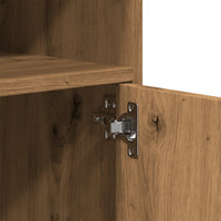 Armadietto con Ruote Rovere Artigianale 60x48x81 cm Truciolato 853172