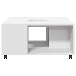 vidaXL Tavolino da Salotto Bianco 80x80x40 cm in Truciolato