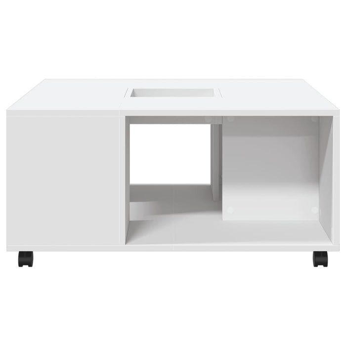 vidaXL Tavolino da Salotto Bianco 80x80x40 cm in Truciolato