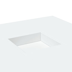 Tavolino da Salotto Bianco 80x80x40 cm in Truciolato 853173