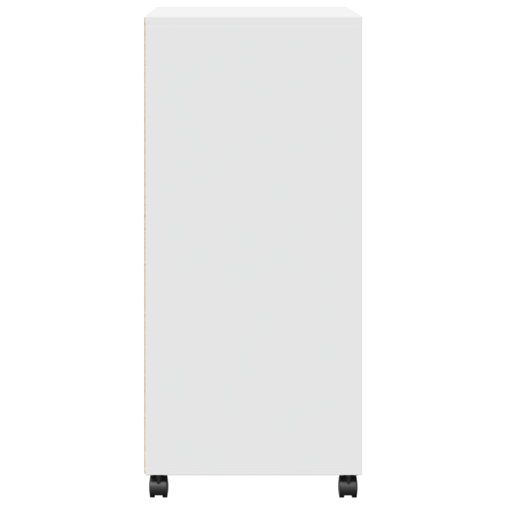 Mobile con Ruote Bianco 55x40x91 cm in Truciolato 853182