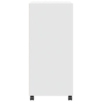 Mobile con Ruote Bianco 55x40x91 cm in Truciolato