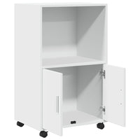 Mobile con Ruote Bianco 55x40x91 cm in Truciolato 853182