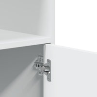 Mobile con Ruote Bianco 55x40x91 cm in Truciolato 853182