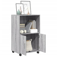 vidaXL Mobiletto con Ruote Grigio Sonoma 55x40x91cm in Truciolato