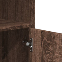 Mobiletto con Ruote Rovere Marrone 55x40x91 cm in Truciolato 853188