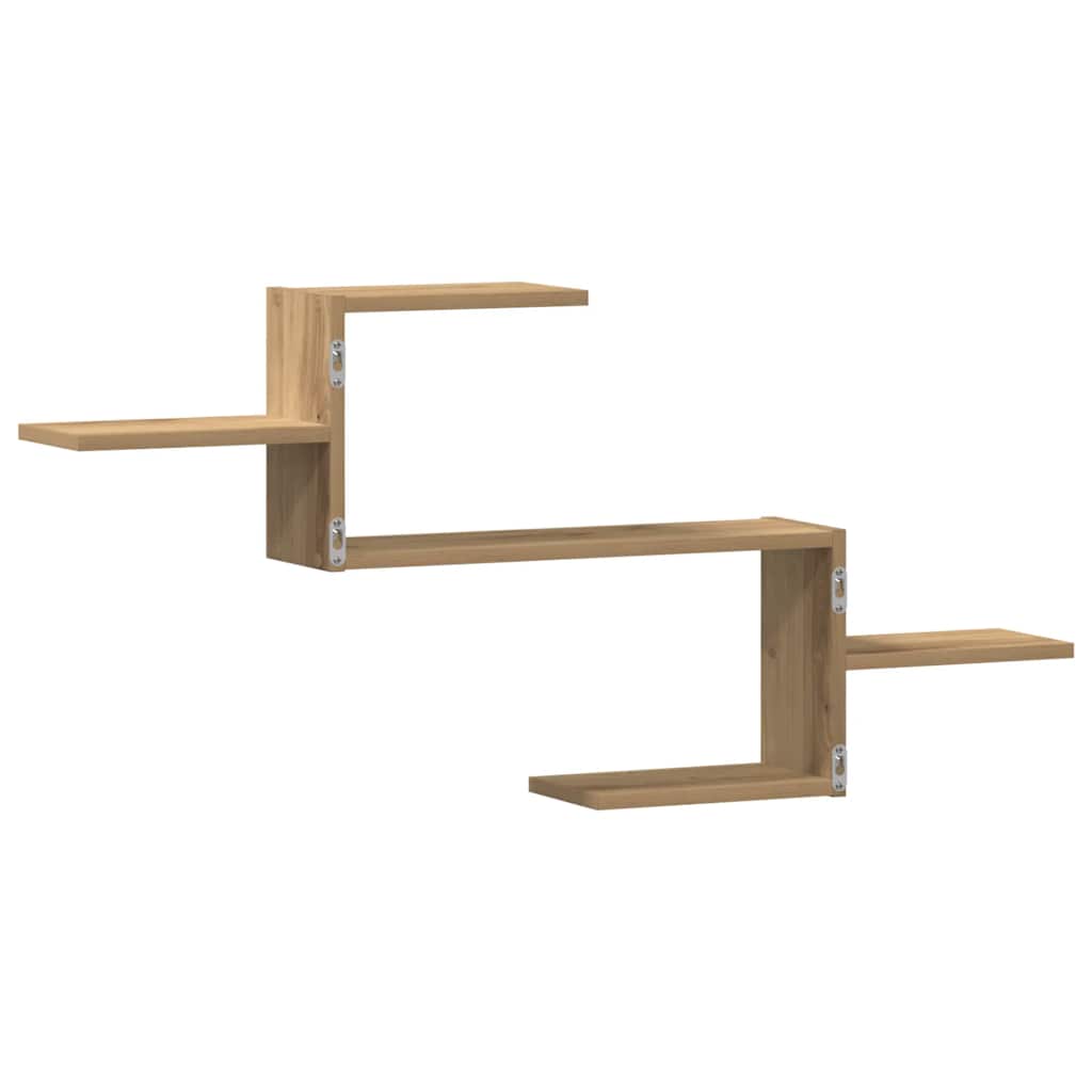 vidaXL Scaffale a Parete Rovere Artigianale 104x15x49 cm in Truciolato