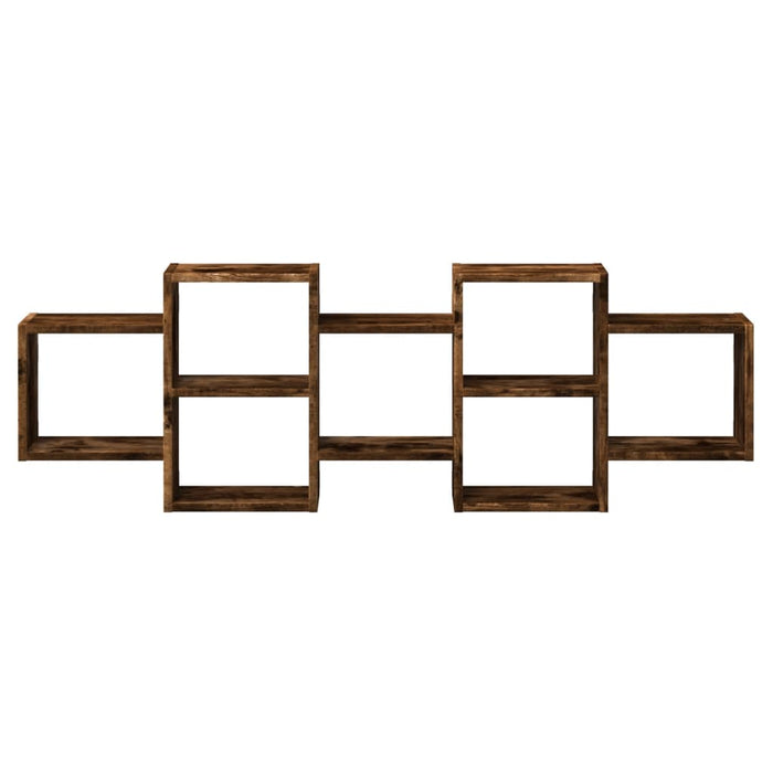 Mensola a Muro Rovere Fumo 129x18x42 cm in Truciolato 853222