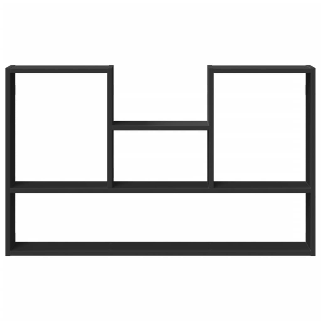 Scaffale a Parete Nero 99x15x60 cm in Truciolato 853237