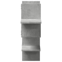 Scaffale a Muro Grigio Cemento 124,5x18x60,5 cm in Truciolato