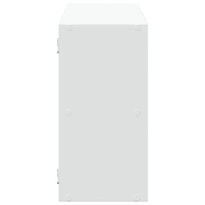 Scaffale a Parete Bianco 100x25x50 cm in Legno Multistrato