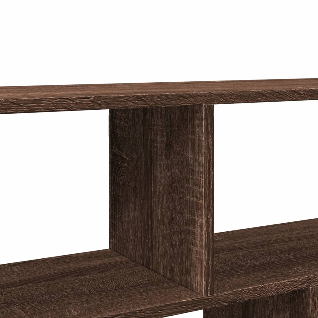 Scaffale a Parete Rovere Marrone 100x25x50 cm in Truciolato 853278