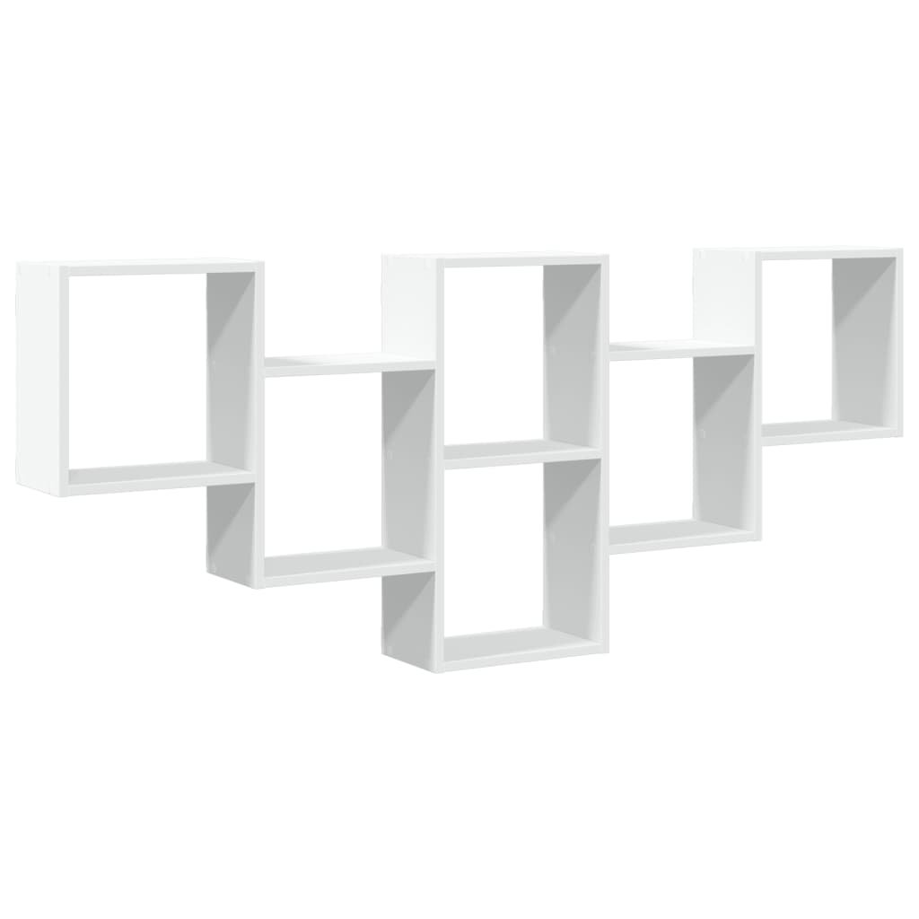 Scaffale a Parete Bianco 159x18x66 cm in Truciolato