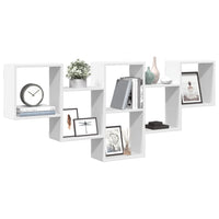 Scaffale a Parete Bianco 159x18x66 cm in Truciolato