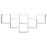 Scaffale a Parete Bianco 159x18x66 cm in Truciolato