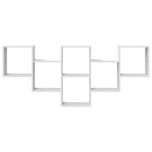 Scaffale a Parete Bianco 159x18x66 cm in Truciolato