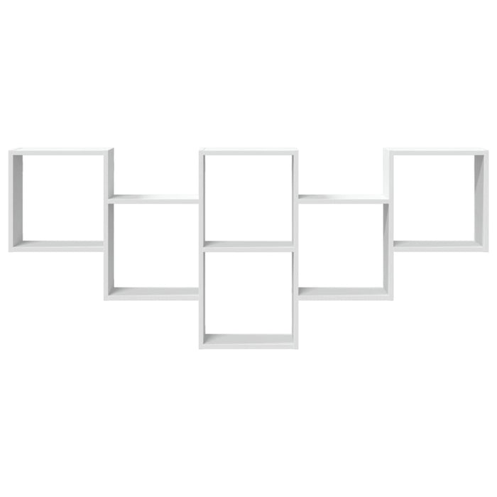 Scaffale a Parete Bianco 159x18x66 cm in Truciolato