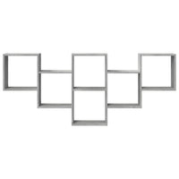 Scaffale a Muro Grigio Cemento 159x18x66 cm in Truciolato 853302