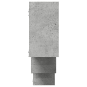 Scaffale a Muro Grigio Cemento 159x18x66 cm in Truciolato 853302