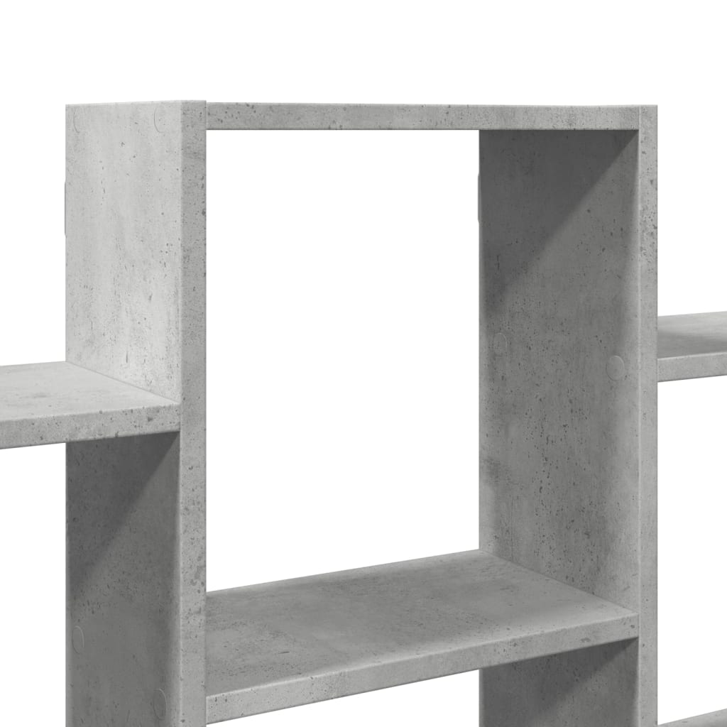 Scaffale a Muro Grigio Cemento 159x18x66 cm in Truciolato