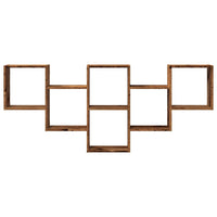 Scaffale a Parete Legno Vecchio 159x18x66 cm in Truciolato 853306