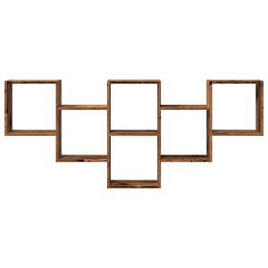 Scaffale a Parete Legno Vecchio 159x18x66 cm in Truciolato 853306