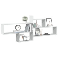 Mensola a Parete Bianca 167,5x18x68 cm in Truciolato 853317