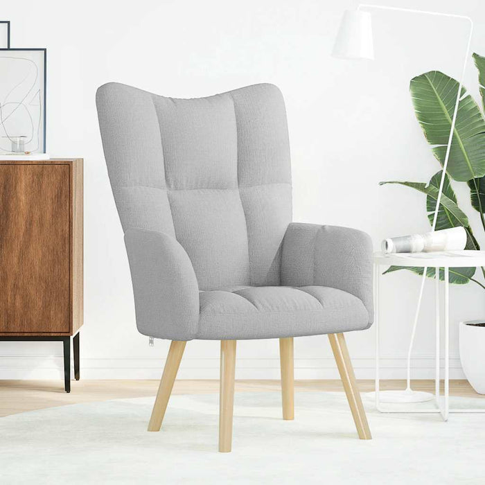 Sedia Relax Grigio Nuvola in Tessuto 4016766