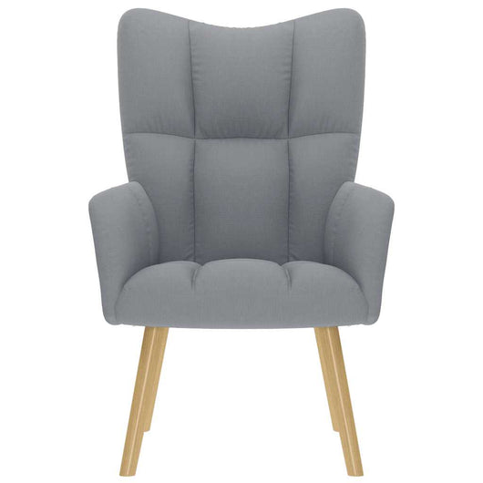 Sedia Relax Grigio Chiaro in Tessuto 4016767