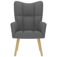 Sedia Relax Grigio Scuro in Tessuto 4016768