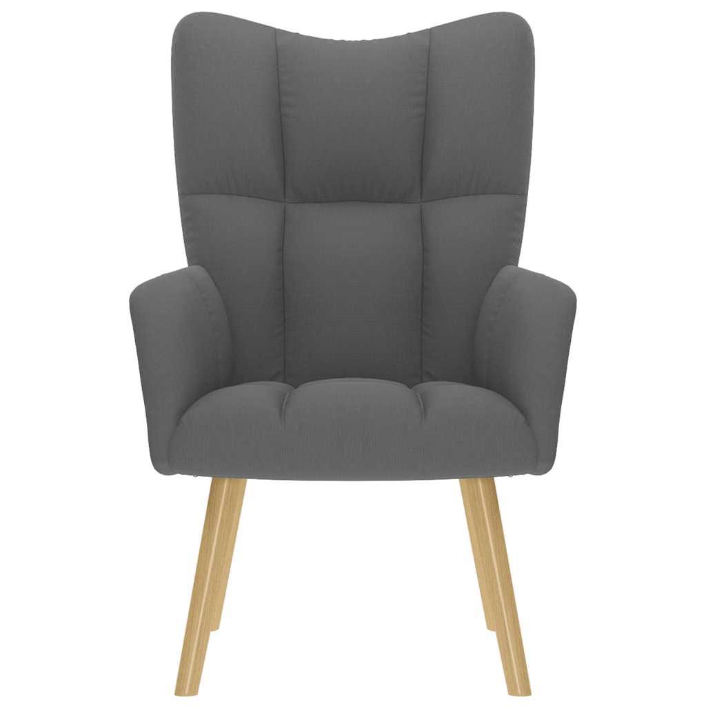 vidaXL Sedia Relax Grigio Scuro in Tessuto