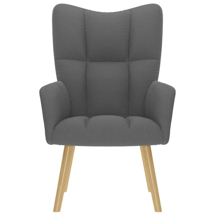 vidaXL Sedia Relax Grigio Scuro in Tessuto