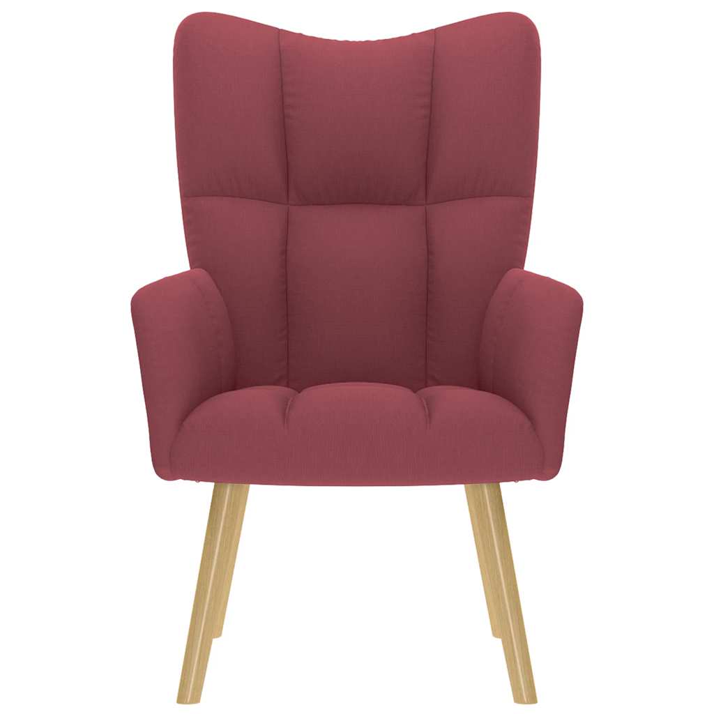 Sedia Relax Rosso Vino in Tessuto 4016770