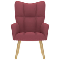 Sedia Relax Rosso Vino in Tessuto 4016770