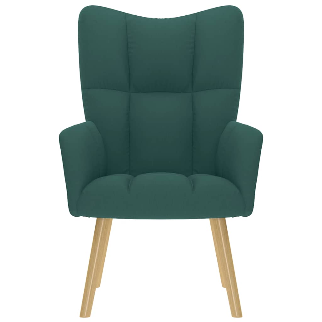 Sedia Relax Verde Scuro in Tessuto 4016772