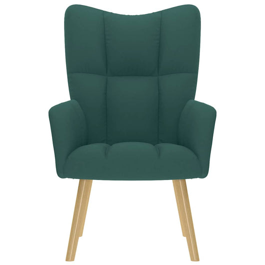 Sedia Relax Verde Scuro in Tessuto 4016772