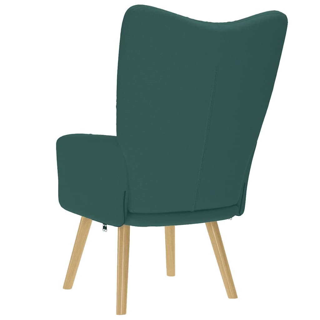 Sedia Relax Verde Scuro in Tessuto 4016772